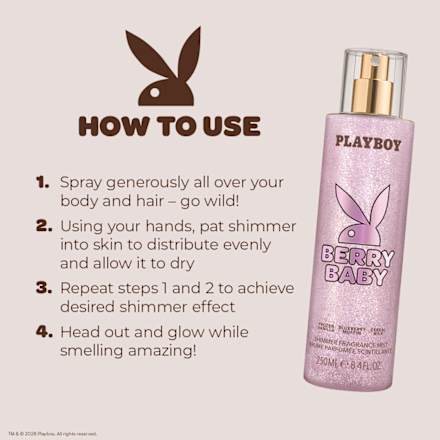 Berry Baby Shimmer Körperspray Body Mist PLAYBOY
