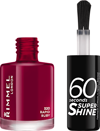 Lac de unghii 60 Seconds Super Shine 320 Rapid Ruby RIMMEL LONDON