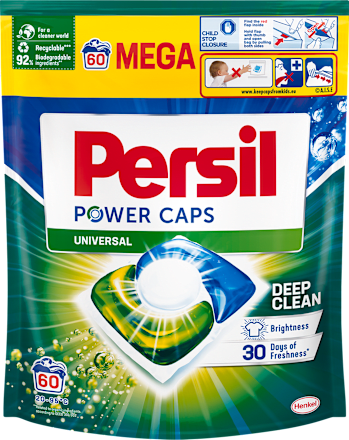 POWER CAPS UNIVERSAL DEEP CLEAN - kapsule za veš Persil