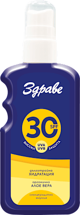 Слънцезащитна емулсия за лице и тяло SPF30 Здраве