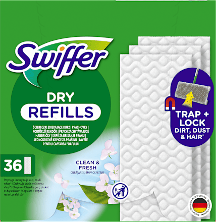 Náhradné suché utierky na podlahu Dry Clean & Fresh Swiffer