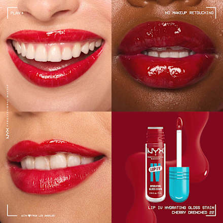 Glos za ustnice Lip I.V., 22 Cherry Drenched NYX PROFESSIONAL MAKEUP
