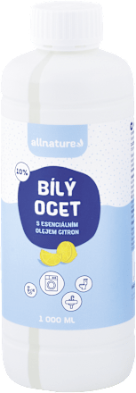 Biely ocot 10% s esenciálnym olejom citrón allnature