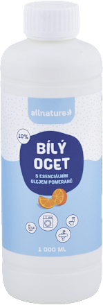 Biely ocot 10% s esenciálnym olejom pomaranč allnature