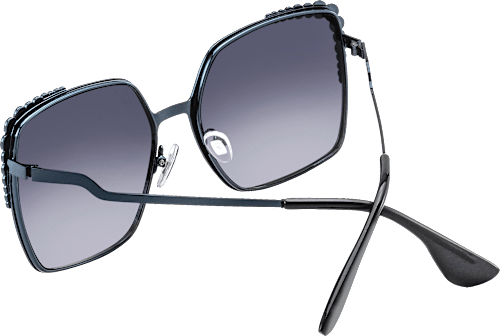 Sonnenbrille Damen graublau mit Steinchen SUNDANCE