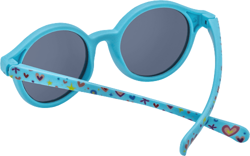 Sonnenbrille Kids türkis mit bunten Motiven SUNDANCE