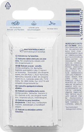 balzám na rty Sensitive 2x4,8 g Balea