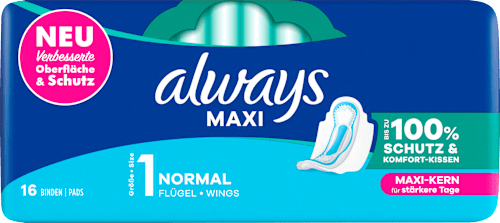 Maxi-Binden mit Flügeln Maxi Normal always