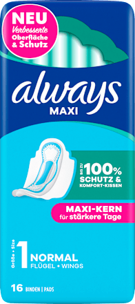 Maxi-Binden mit Flügeln Maxi Normal always