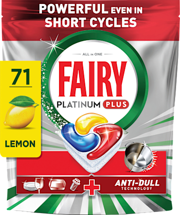 Geschirrspül-Tabs All in One Platinum Plus Zitrone Giga Pack FAIRY