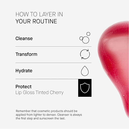 Lipgloss Tinted Cherry LSF 50 Transparent Lab