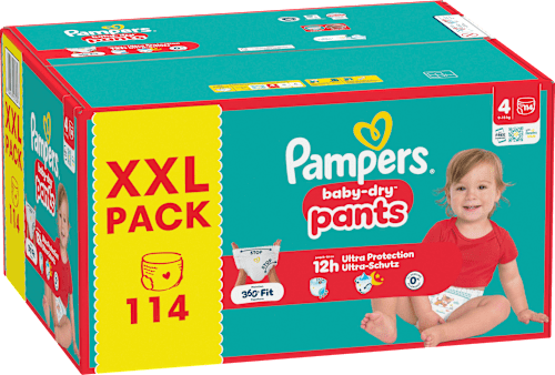 Baby Pants Gr. 4 (9-15 kg) XXL Pack Pampers baby-dry