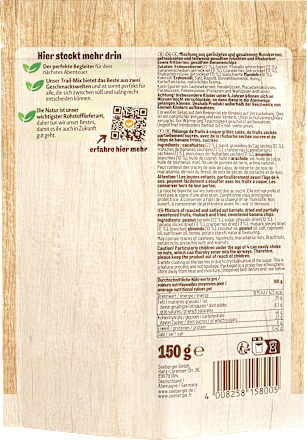 Nuss- & Trockenfrüchtemischung, Trail-Mix, salzig-fruchtig Seeberger