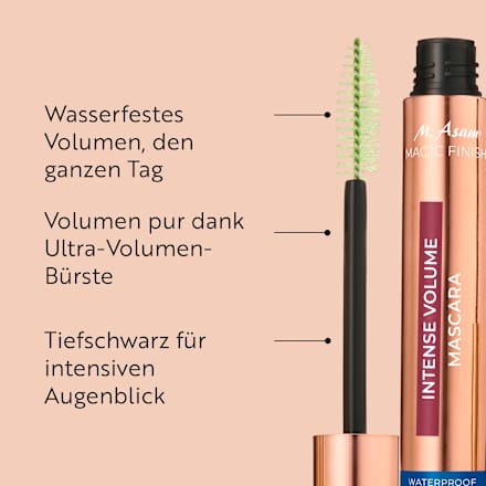 Mascara Intense Volume Waterproof Deep Black M. Asam