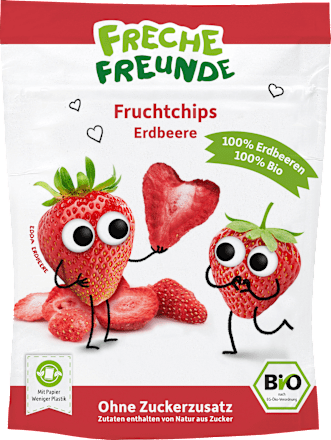 Kindersnack Fruchtchips Erdbeere, ab 3 Jahre Freche Freunde
