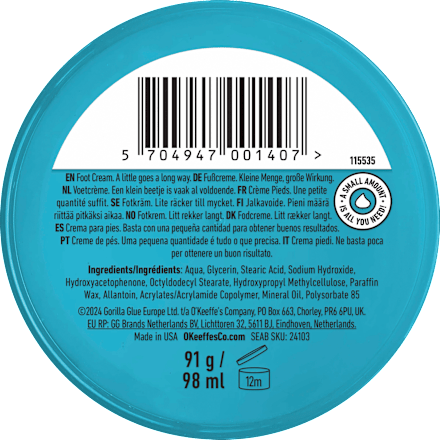 Fußcreme intensive Pflege, healthy feet O'Keeffe's