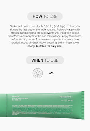 CC Cream Mineral Redness Control LSF 50 Transparent Lab