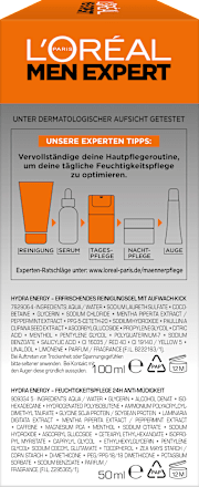 Geschenkset Hydra Energy Pflege + Reinigung 2tlg L'ORÉAL PARiS MEN EXPERT