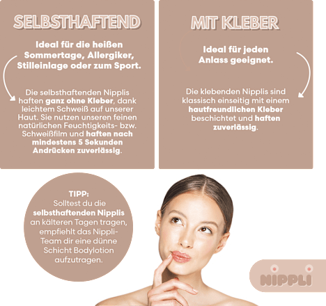 Nippelcover Tanned selbsthaftend (2 Paar) NIPPLI EUROPE GmbH