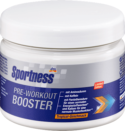 Booster przedtreningowy o smaku tropikalnym Sportness