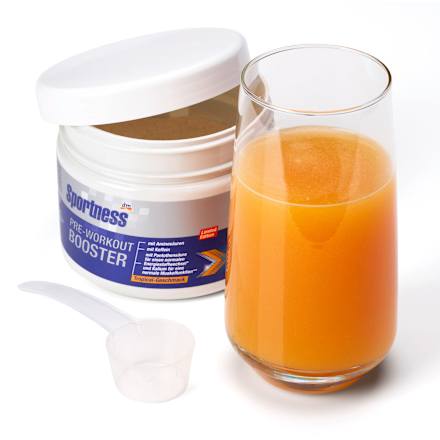 Booster przedtreningowy o smaku tropikalnym Sportness