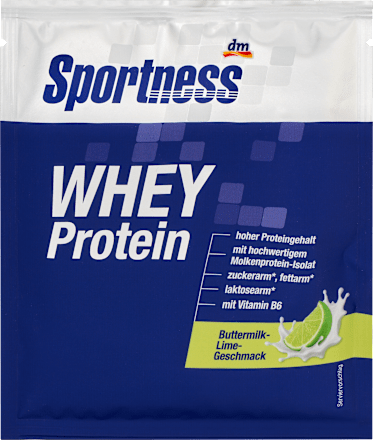 Bielkovinový koncentrát v prášku Whey Protein príchuť cmar - limetka Sportness