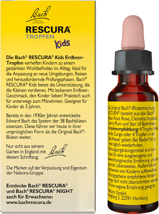 Bachblüten Kids Tropfen Erdbeergeschmack Bach RESCURA