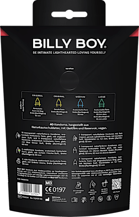 Kondome Alles Lust, Breite 52mm bis 56mm BILLY BOY