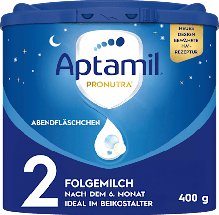 Folgemilch 2 Pronutra Abendfläschchen nach dem 6. Monat Aptamil