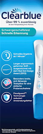 Schwangerschaftstest Schnell - ab 1 Minute Clearblue