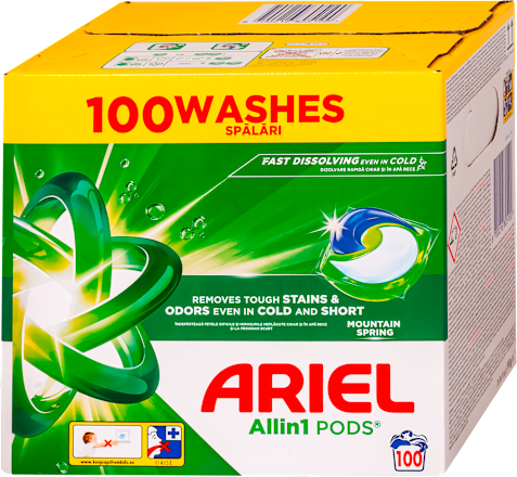 Allin1 kapsule za pranje veša - MOUNTAIN SPRING ARIEL