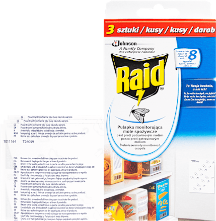 Pasca proti potravinovým moliam Raid
