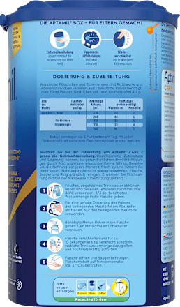 Folgemilch 2 Care nach dem 6. Monat Aptamil