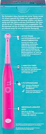 Elektrische Zahnbürste Kinder Active Young pink  Dontodent