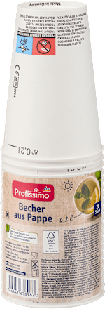Becher aus Pappe Profissimo