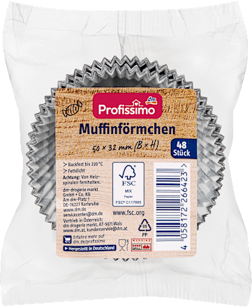 Muffinförmchen Profissimo