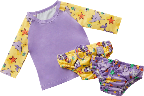 Schwimm-Set lila-gelb 2-3 Jahre Bambino Mio