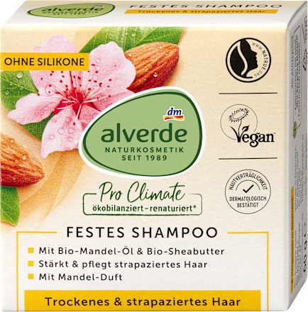 tuhý šampon Nutri Care alverde NATURKOSMETIK