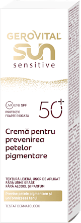 Cremă de față pentru protecție solară SPF50+ GEROVITAL