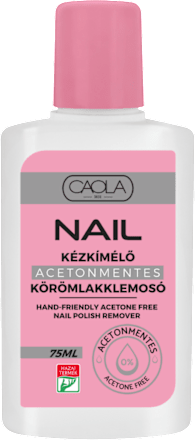 Kézkímélő acetonmentes körömlakklemosó Caola
