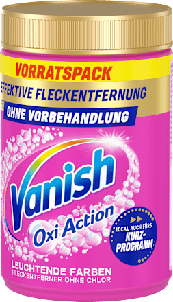 Fleckenentferner Pulver Oxi Action Pink Vanish Oxi Action