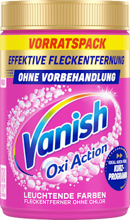 Fleckenentferner Pulver Oxi Action Pink Vanish Oxi Action