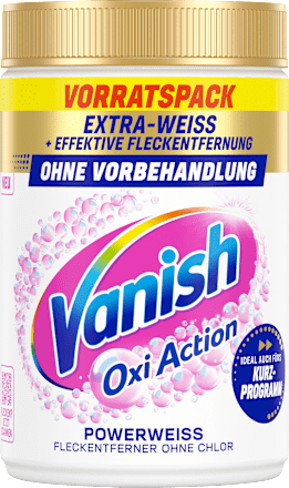 Fleckenentferner Pulver Oxi Action Weiß Vanish Oxi Action