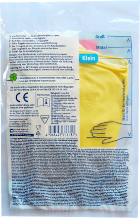 Univerzális közepesen vastag púdermentes latex kesztyű, kis méret Profissimo