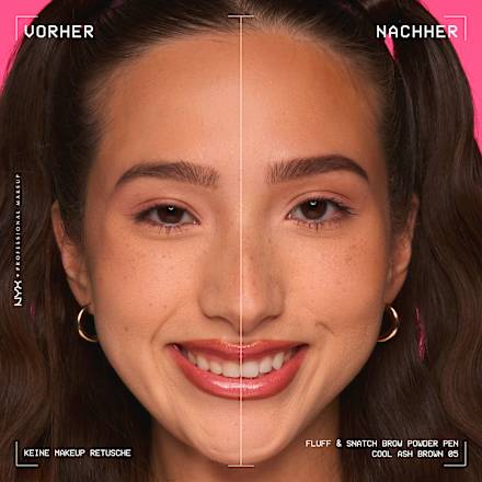 Augenbrauenstift Puder Fluff & Snatch 05 Cool Ash Brown NYX PROFESSIONAL MAKEUP