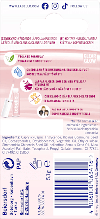 Lip Oil Clear Glossy Finish Clear Labello