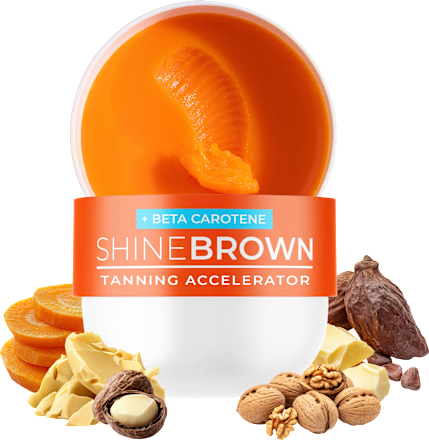 Bräunungsbeschleuniger Creme shine brown mit Beta Carotin Byrokko