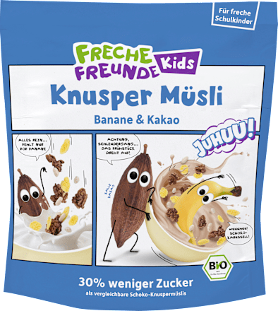 Kindermüsli Knuspermüsli Banane & Kakao Freche Freunde