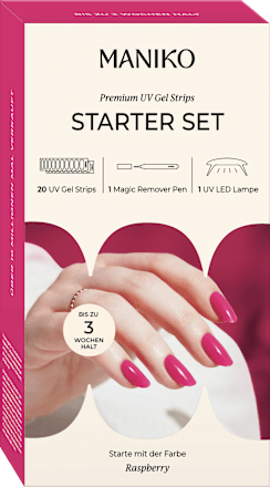 Starterset UV Gel Nagelfolien Raspberry Maniko