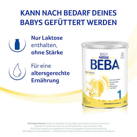 Anfangsmilch 1 von Geburt an Nestlé BEBA